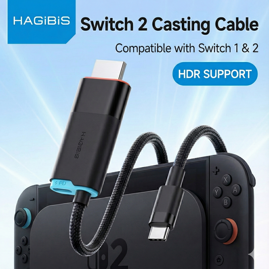 Hagibis Type-C to HDMI projection cable for Switch — 4K 60Hz 2K 120Hz video output adapter