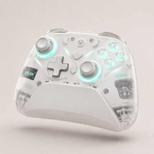 AOLION K20 Hall Effect Gaming Controller — Zero Drift, Mechanical Buttons, Custom Macros